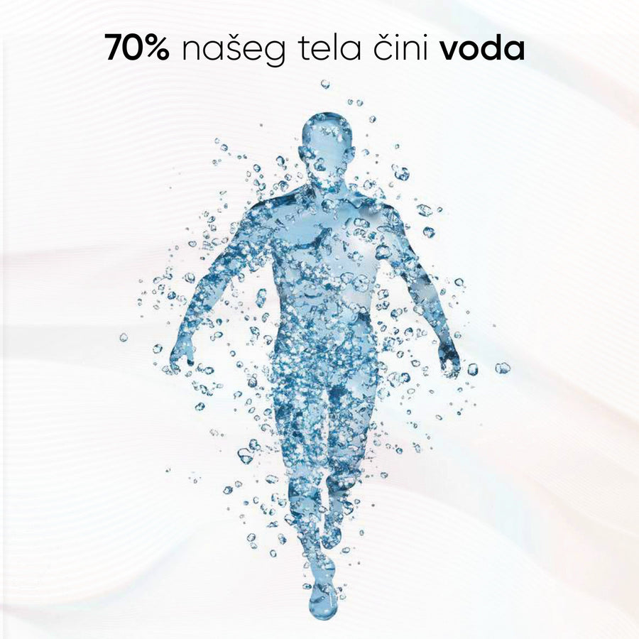 70% našeg tela čini voda — zato je važno kakvu vodu pijete