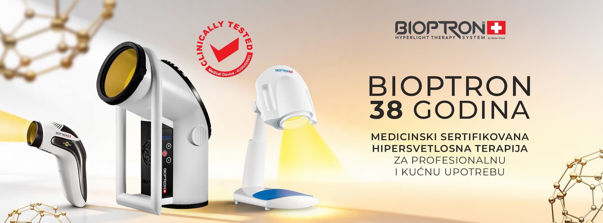 BIOPTRON hipersvetlosna terapija — tri modela aparata