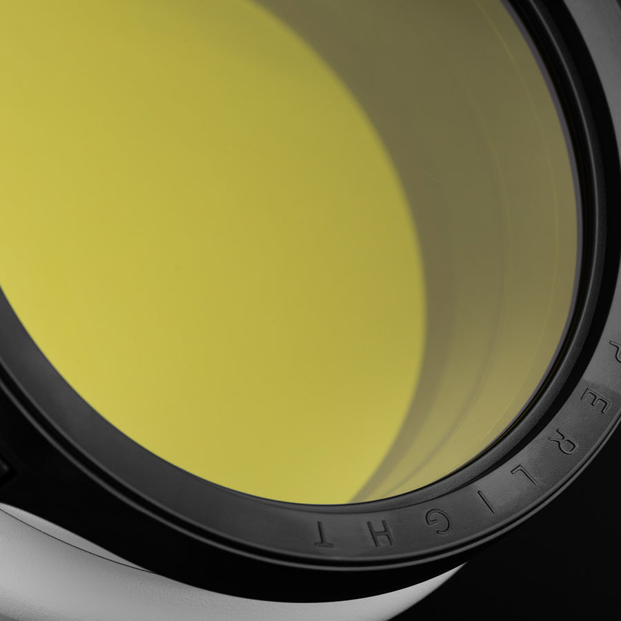 Detalj sočiva BIOPTRON 2 sa oznakom Hyperlight
