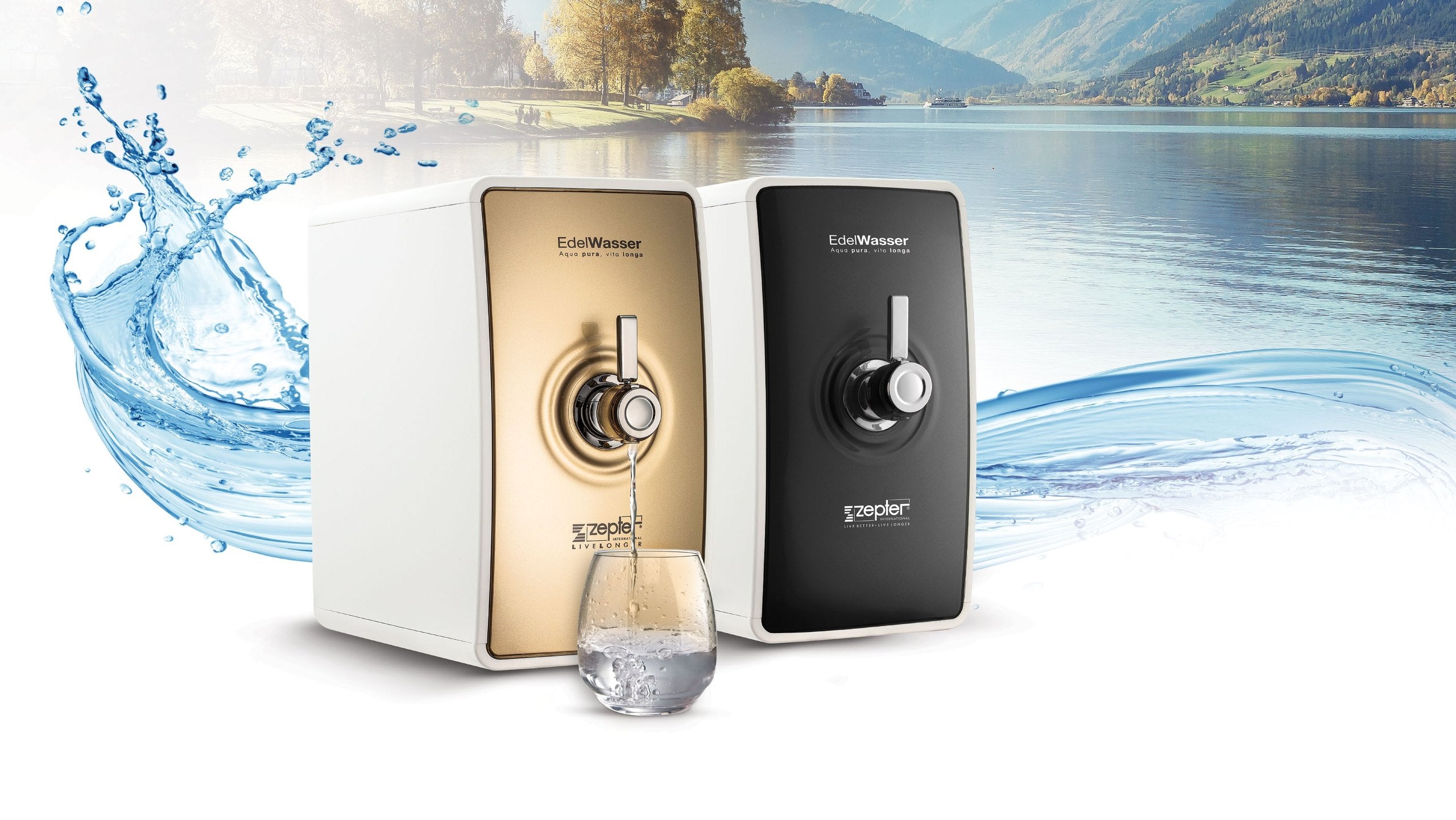 Zepter EdelWasser Gold i Black — originalni prečišćivači vode