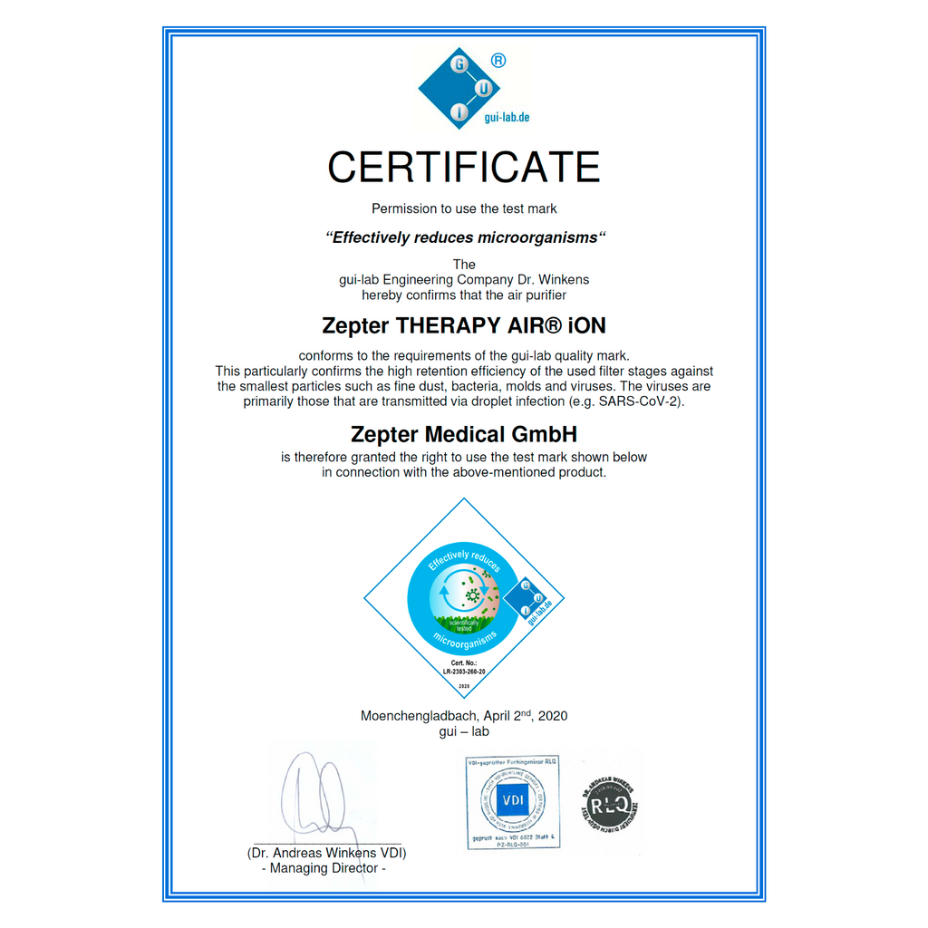 TherapyAir iOn crni — detalj